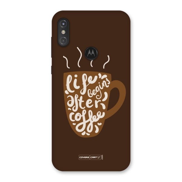 Coffee Mug Back Case for Motorola One Power