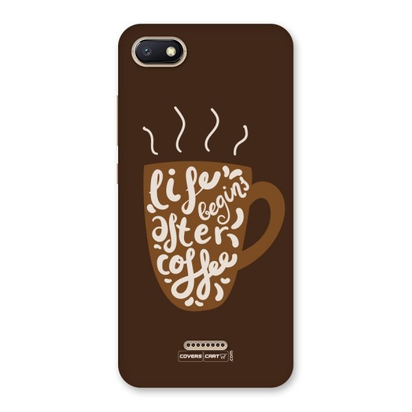 Coffee Mug Back Case for Redmi 6A