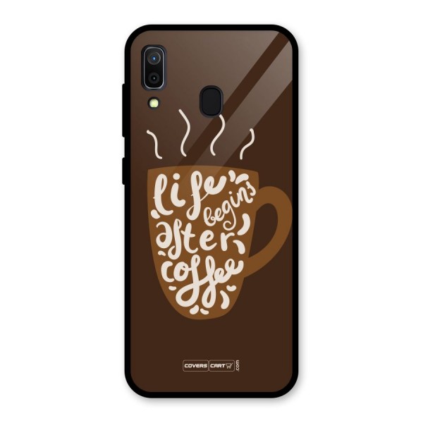 Coffee Mug Glass Back Case for Galaxy A30