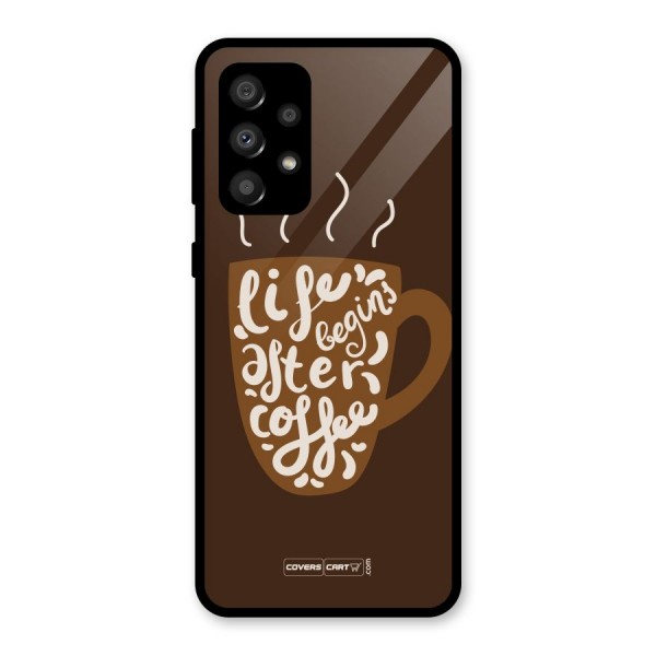 Coffee Mug Glass Back Case for Galaxy A32