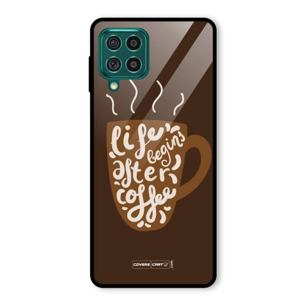 Coffee Mug Glass Back Case for Galaxy F62