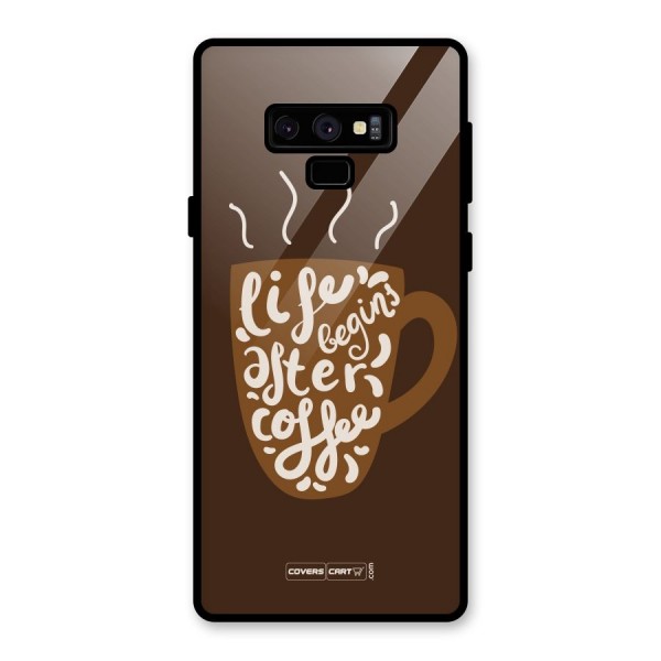 Coffee Mug Glass Back Case for Galaxy Note 9