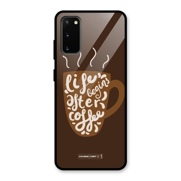 Coffee Mug Glass Back Case for Galaxy S20