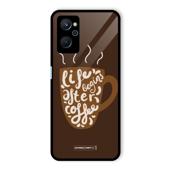 Coffee Mug Glass Back Case for Realme 9i