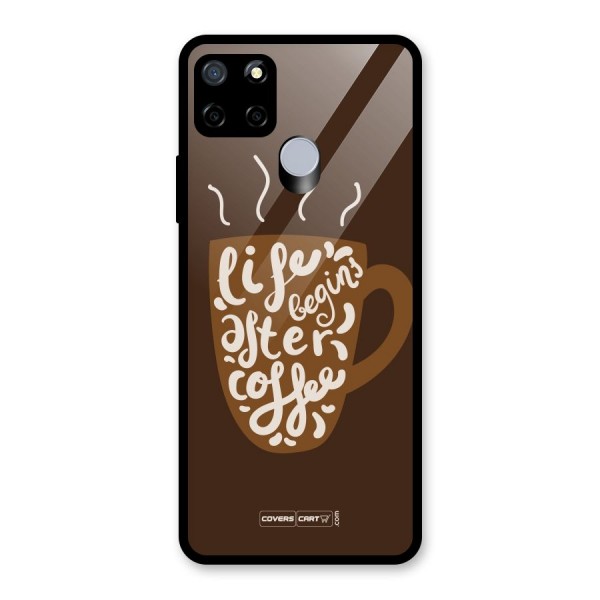 Coffee Mug Glass Back Case for Realme C15