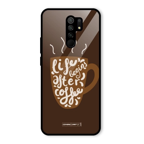 Coffee Mug Glass Back Case for Redmi 9 Prime