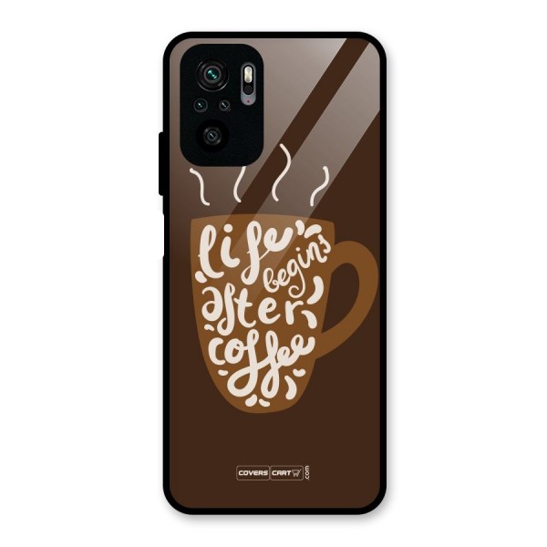 Coffee Mug Glass Back Case for Redmi Note 10