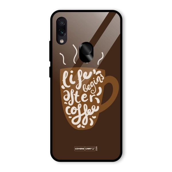 Coffee Mug Glass Back Case for Redmi Note 7