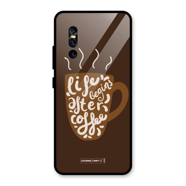 Coffee Mug Glass Back Case for Vivo V15 Pro