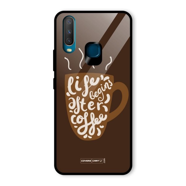 Coffee Mug Glass Back Case for Vivo Y12