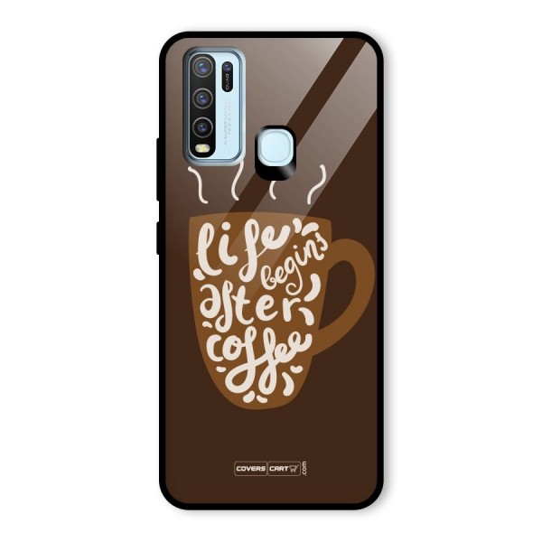 Coffee Mug Glass Back Case for Vivo Y30