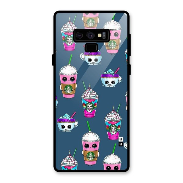 Coffee Mugs Glass Back Case for Galaxy Note 9