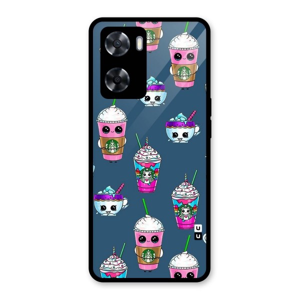 Coffee Mugs Glass Back Case for Oppo A57 2022