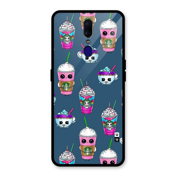 Coffee Mugs Glass Back Case for Oppo F11