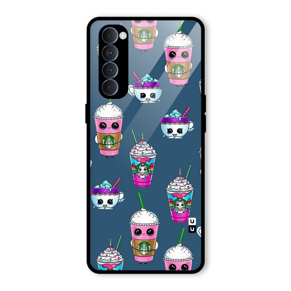 Coffee Mugs Glass Back Case for Oppo Reno4 Pro