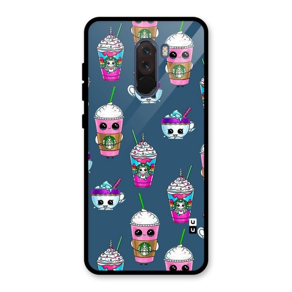 Coffee Mugs Glass Back Case for Poco F1