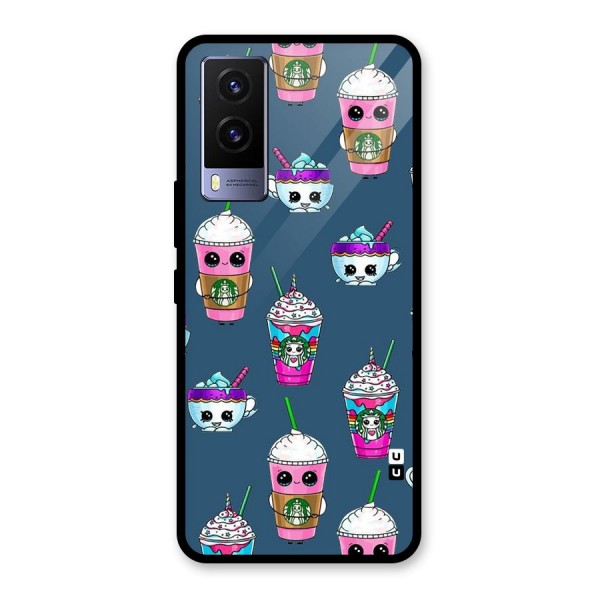 Coffee Mugs Glass Back Case for Vivo V21e 5G