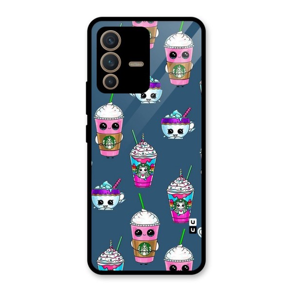 Coffee Mugs Glass Back Case for Vivo V23 5G