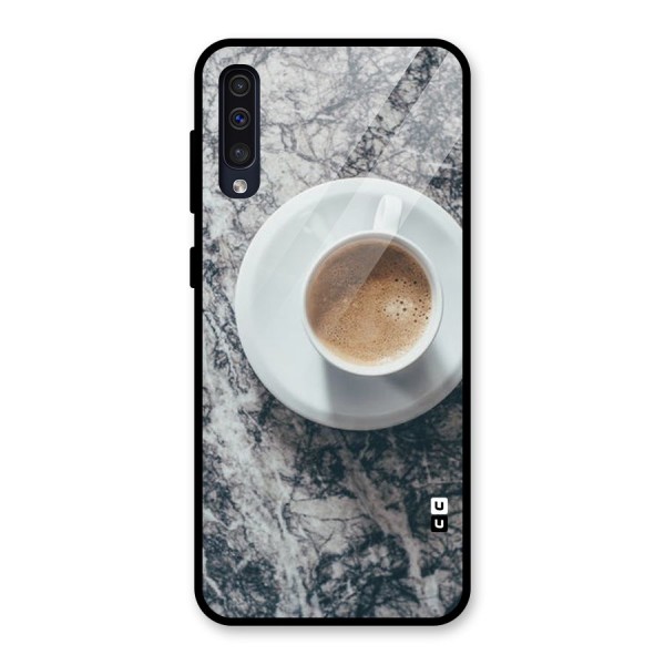 Coffee On Marble Glass Back Case for Galaxy A50s