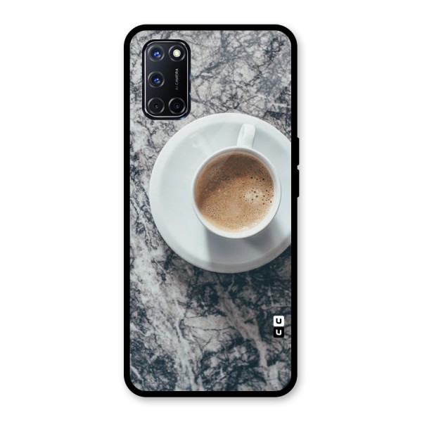 Coffee On Marble Glass Back Case for Oppo A52