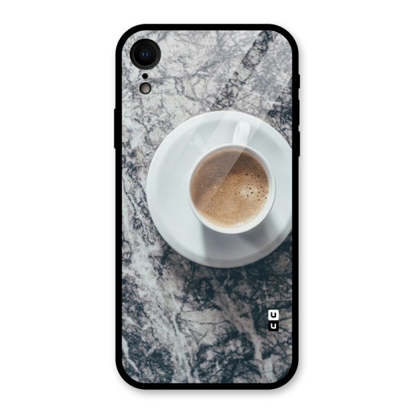 Coffee On Marble Glass Back Case for XR