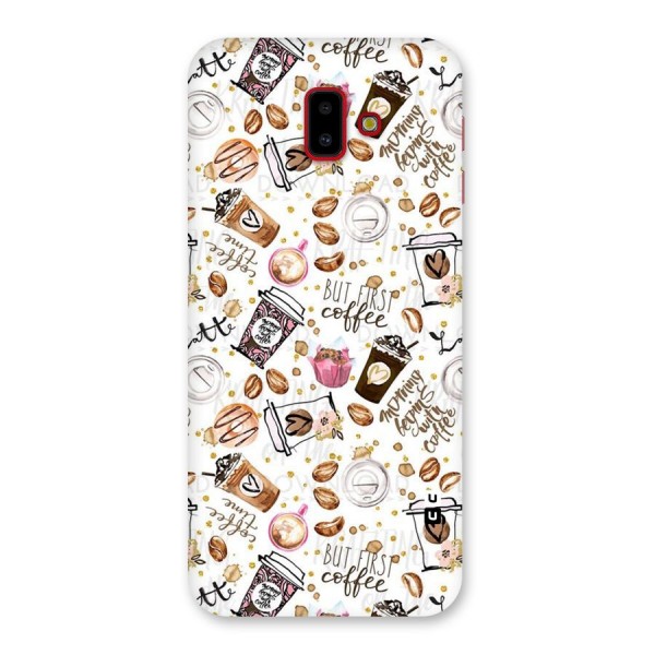 Coffee Pattern Back Case for Galaxy J6 Plus