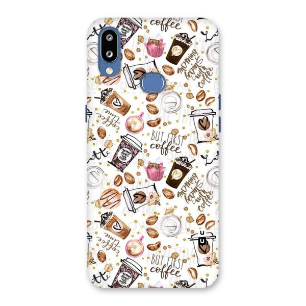 Coffee Pattern Back Case for Galaxy M01s