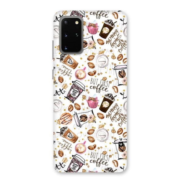 Coffee Pattern Back Case for Galaxy S20 Plus