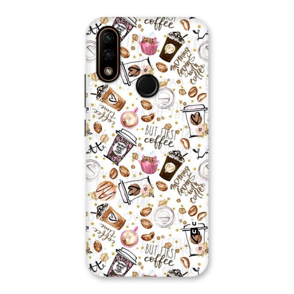 Coffee Pattern Back Case for Lenovo A6 Note