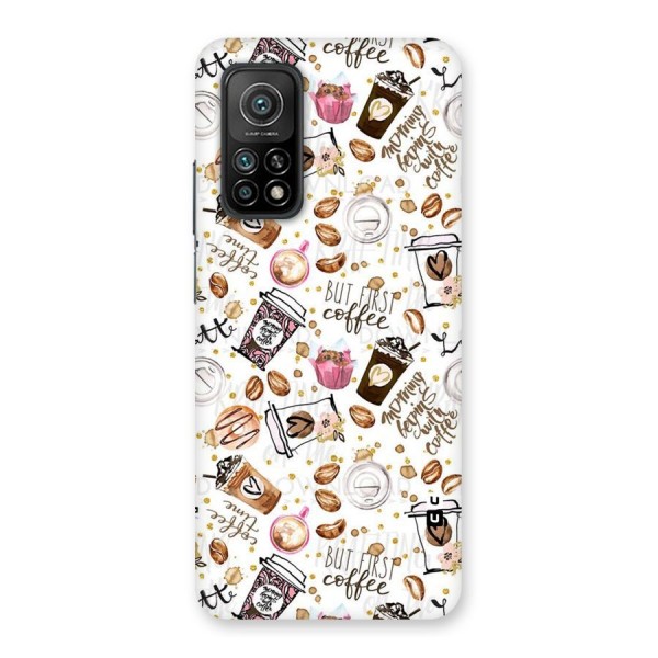 Coffee Pattern Back Case for Mi 10T Pro 5G