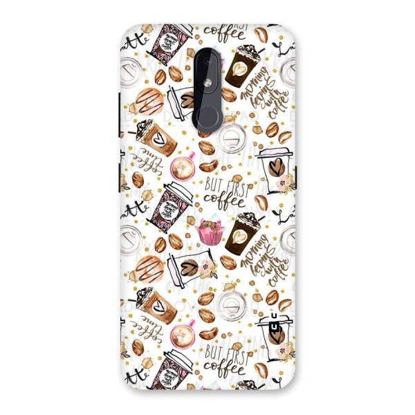 Coffee Pattern Back Case for Nokia 3.2