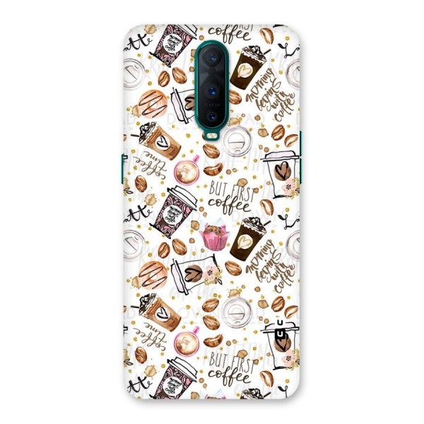 Coffee Pattern Back Case for Oppo R17 Pro