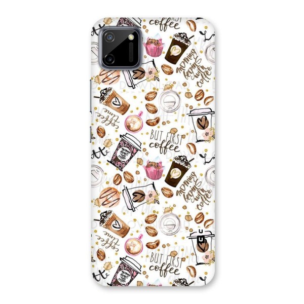 Coffee Pattern Back Case for Realme C11