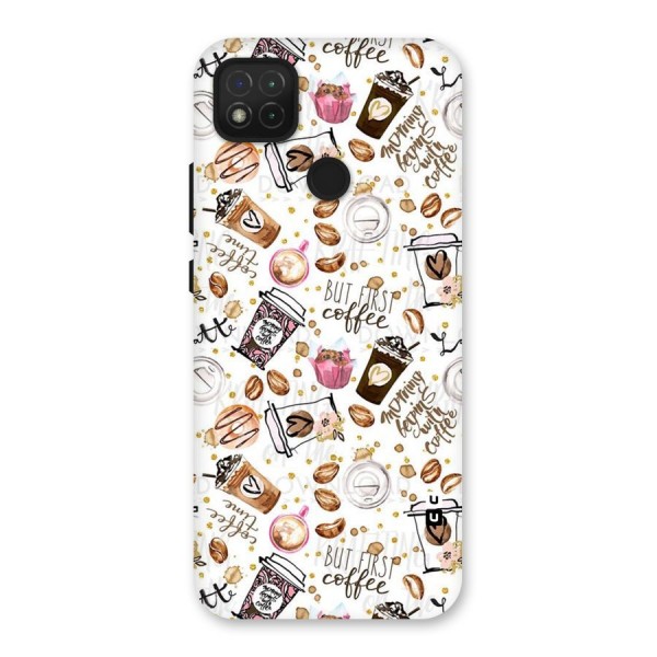 Coffee Pattern Back Case for Redmi 9C