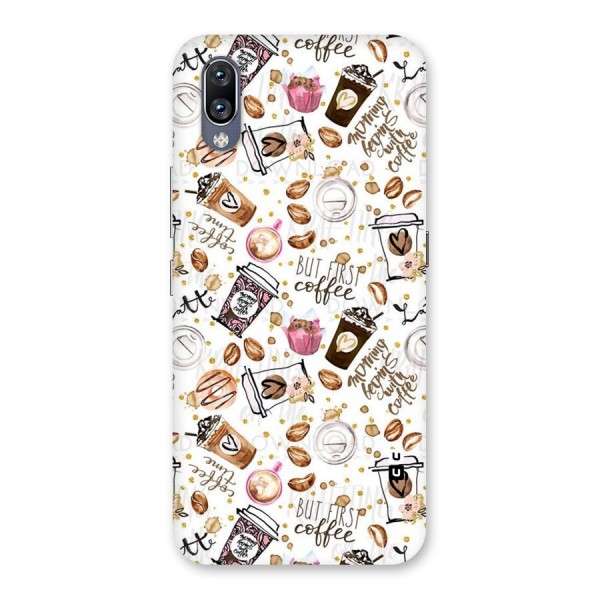 Coffee Pattern Back Case for Vivo NEX