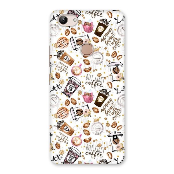 Coffee Pattern Back Case for Vivo Y83