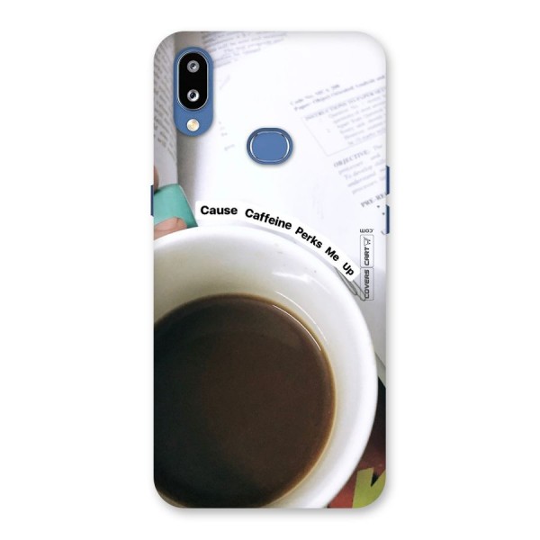 Coffee Perks Back Case for Galaxy M01s