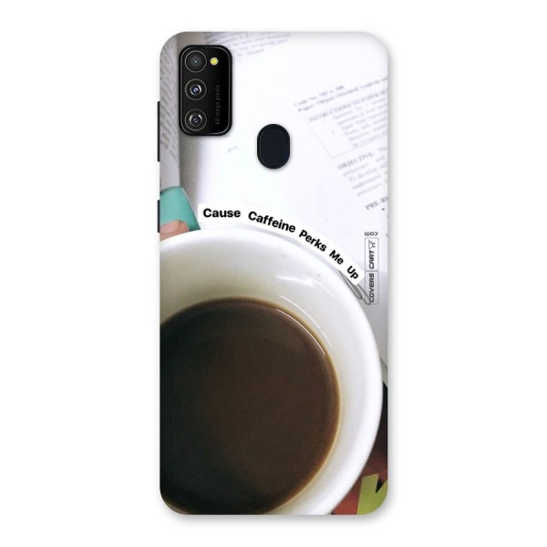 Coffee Perks Back Case for Galaxy M21