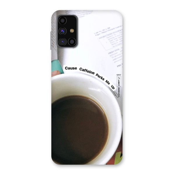 Coffee Perks Back Case for Galaxy M31s