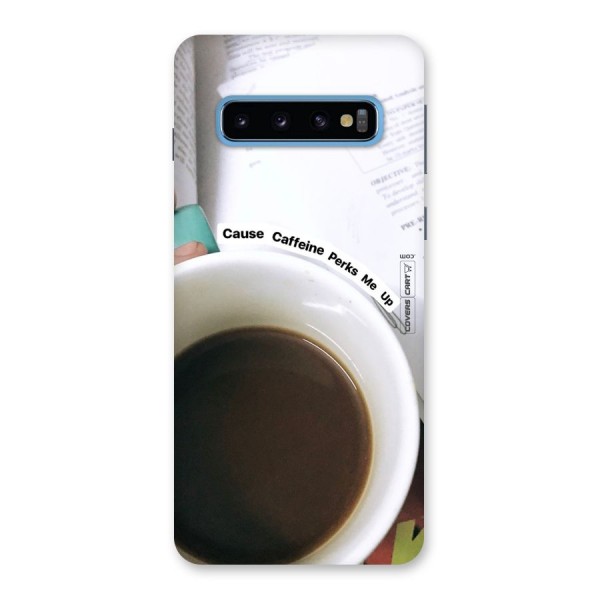 Coffee Perks Back Case for Galaxy S10