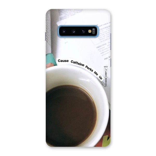 Coffee Perks Back Case for Galaxy S10 Plus