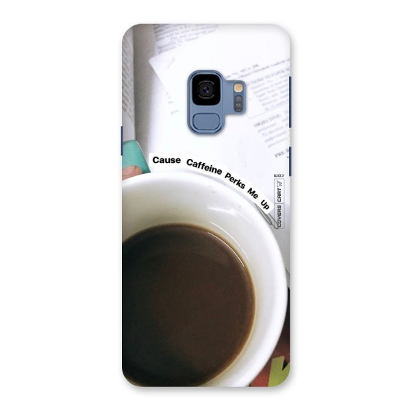 Coffee Perks Back Case for Galaxy S9