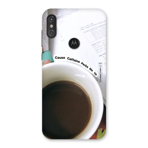 Coffee Perks Back Case for Motorola One Power