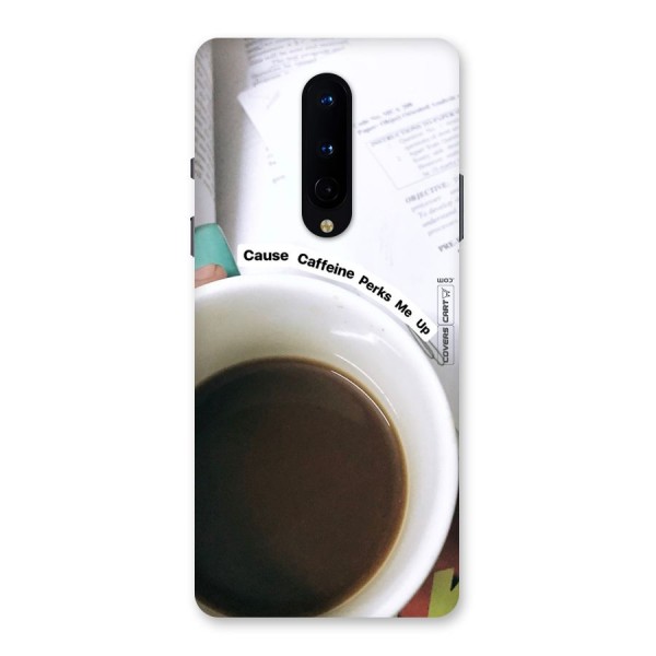 Coffee Perks Back Case for OnePlus 8