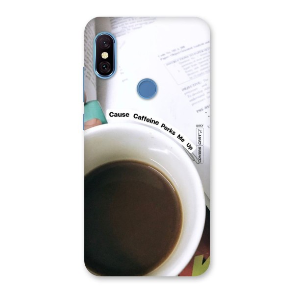 Coffee Perks Back Case for Redmi Note 6 Pro