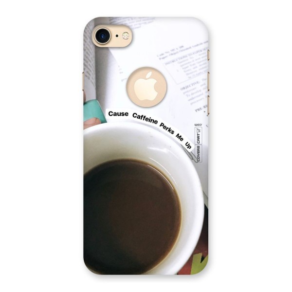 Coffee Perks Back Case for iPhone 8 Logo Cut