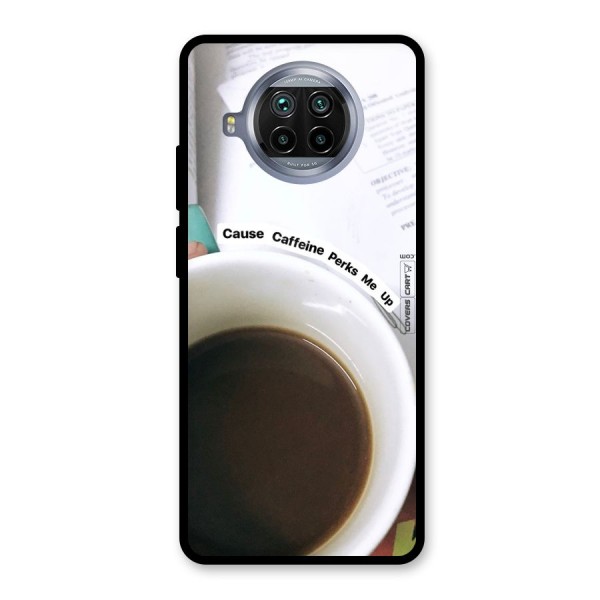 Coffee Perks Glass Back Case for Mi 10i