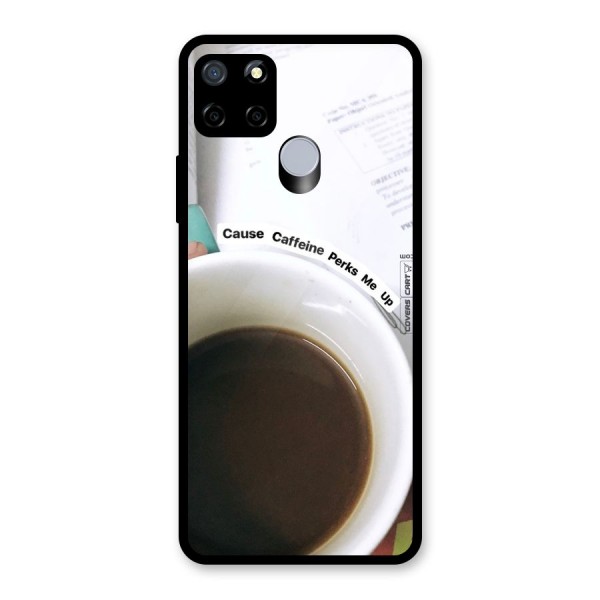 Coffee Perks Glass Back Case for Realme C12