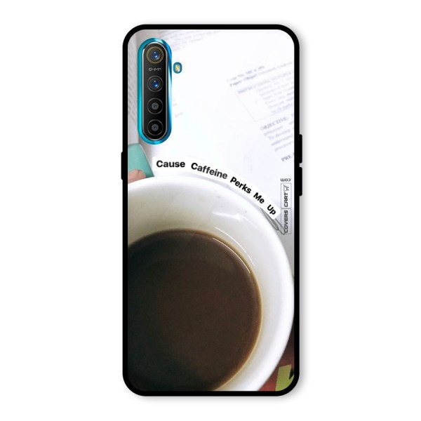 Coffee Perks Glass Back Case for Realme XT