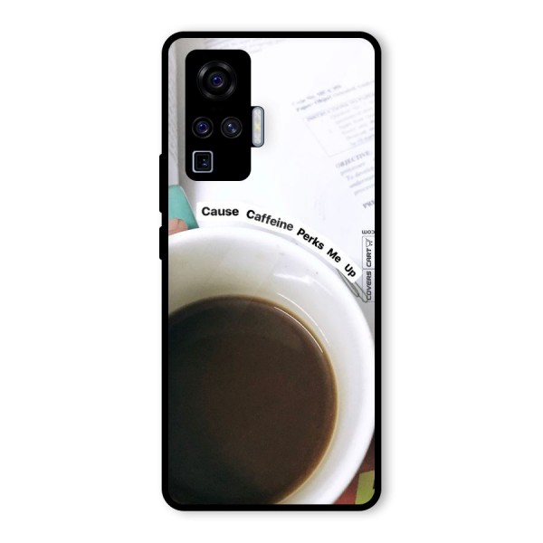 Coffee Perks Glass Back Case for Vivo X50 Pro